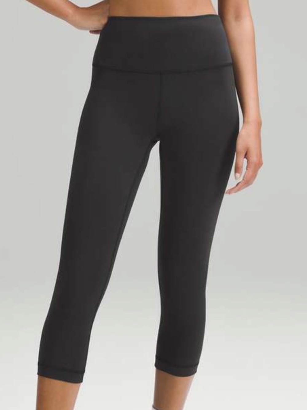 Lululemon Wunder Train High-Rise Crop 21" Black Size 6 NWOT
